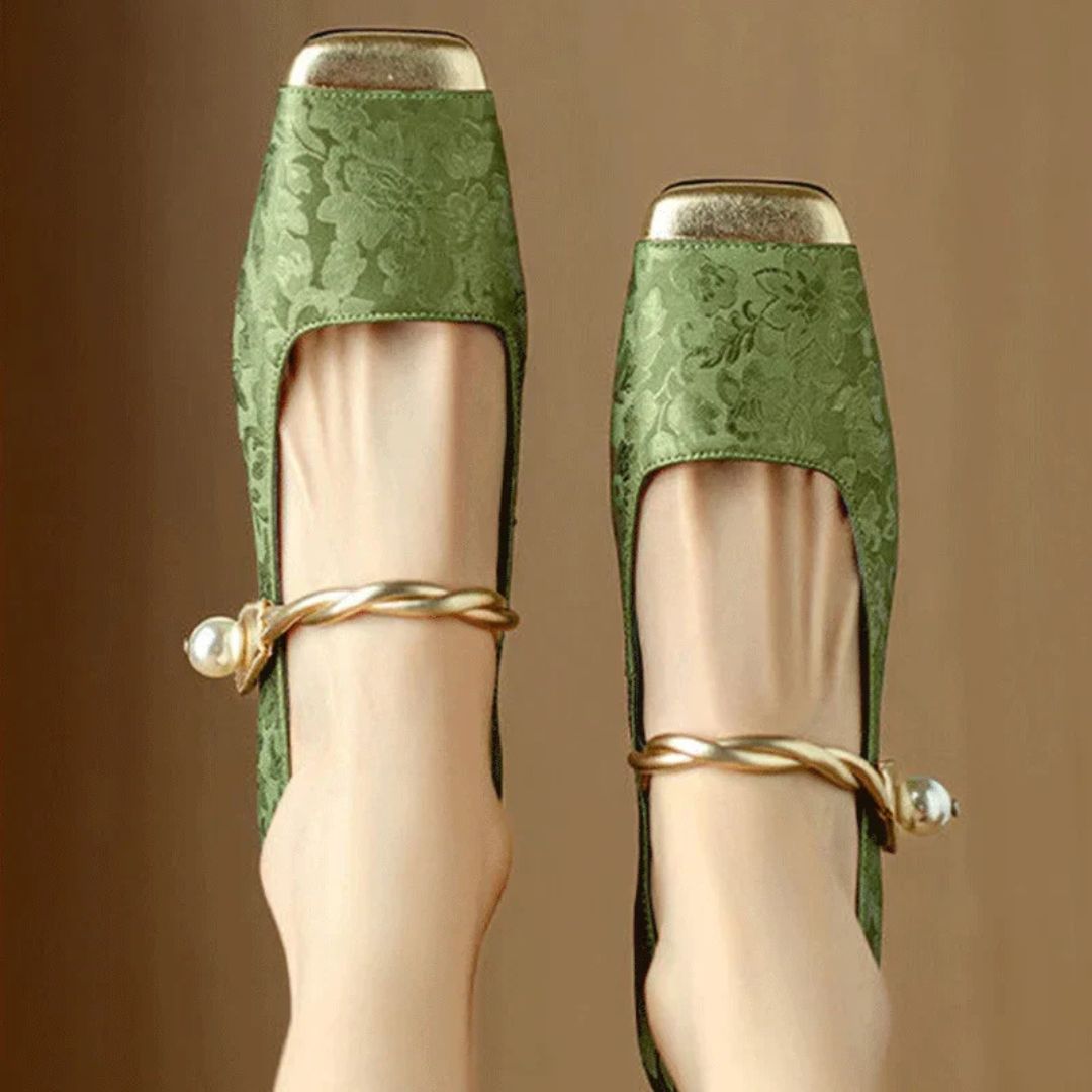 Isabella Pearl Strap Heels