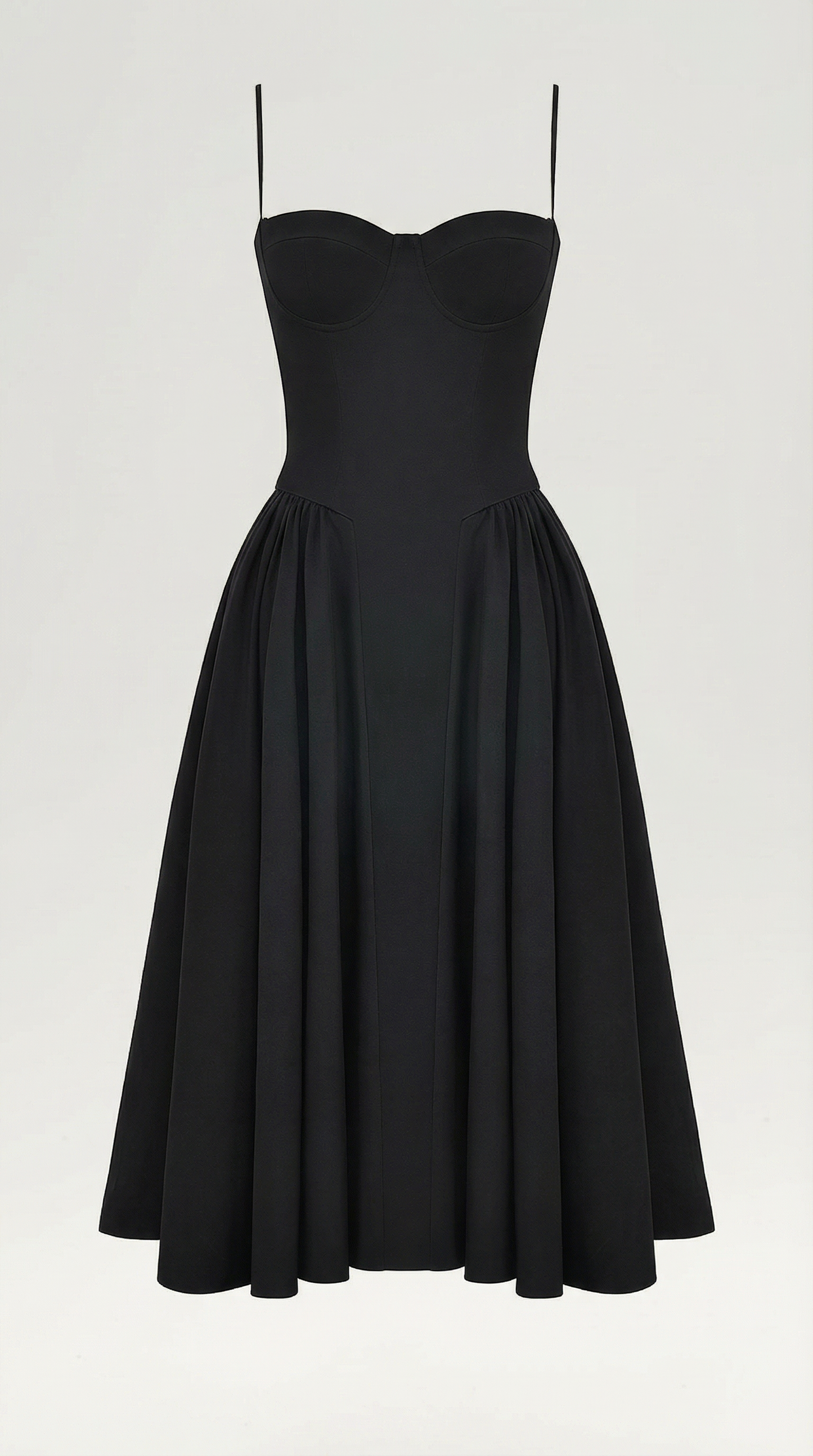 Corset Midi Dress in Elegant Fabric - Perfect for Formal Events and Special Occasions